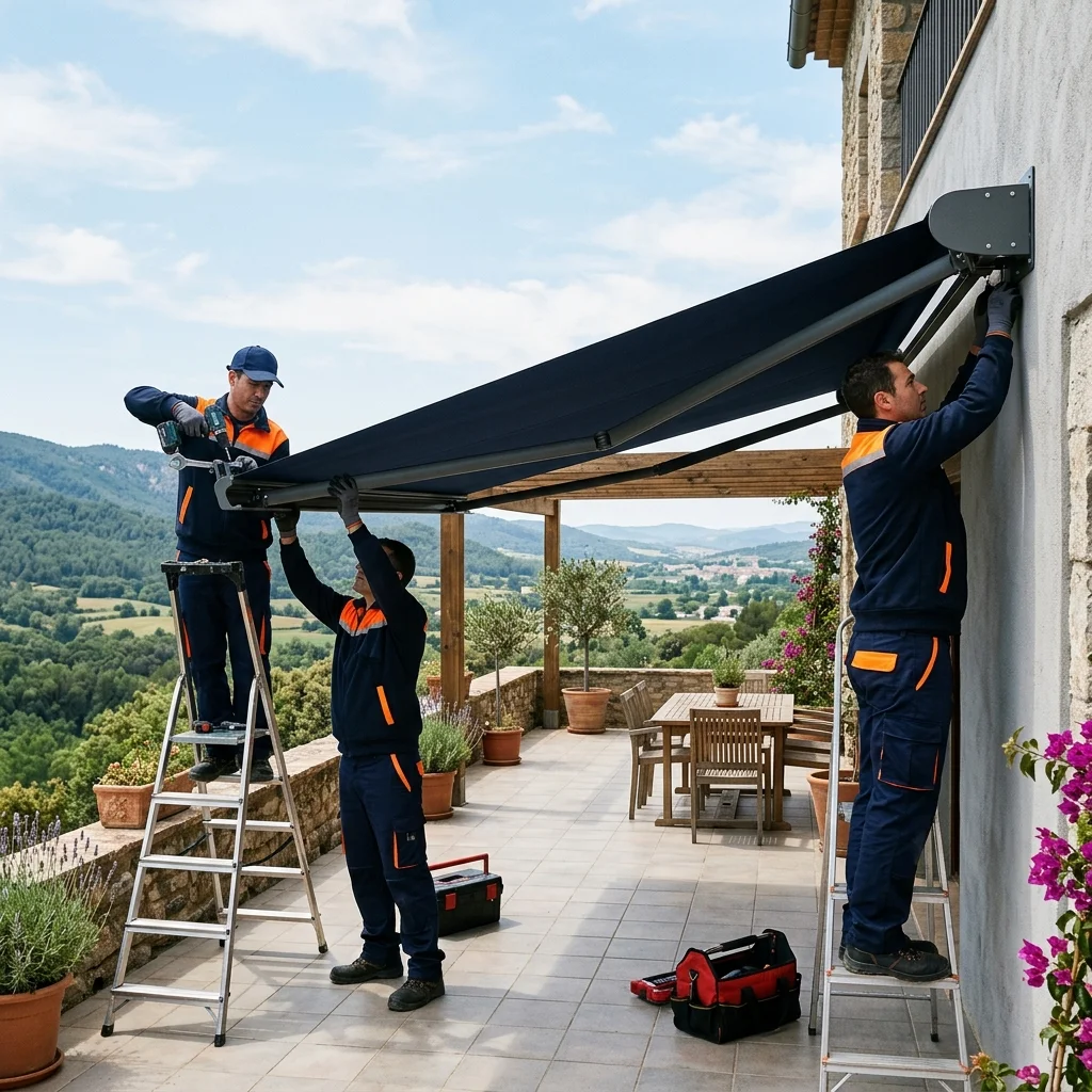 Instalación de toldos